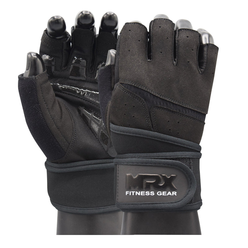Load image into Gallery viewer, MRX Weightlifting Gloves for Gym Workout Training Long Wrist Strap