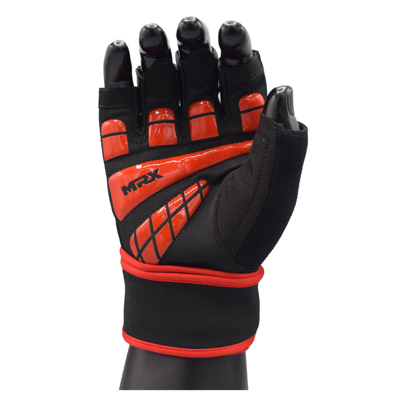 Load image into Gallery viewer, MRX Weightlifting Gloves for Gym Workout Training Long Wrist Strap