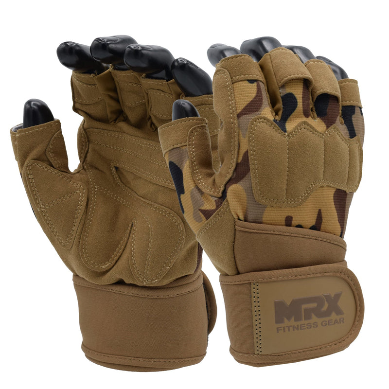 Load image into Gallery viewer, MRX Weightlifting Gloves for Gym Workout Training Long Wrist Strap