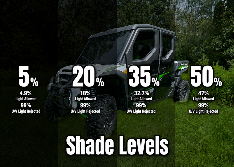 Load image into Gallery viewer, Kawasaki Ridge 2-Door & 4-Door Pre-Cut Ceramic Window Tint | Front Windshield