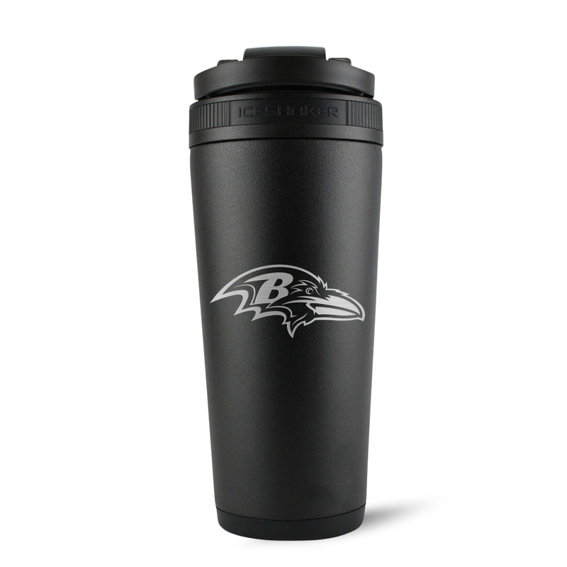 Load image into Gallery viewer, Officially Licensed Baltimore Ravens 26oz Ice Shaker