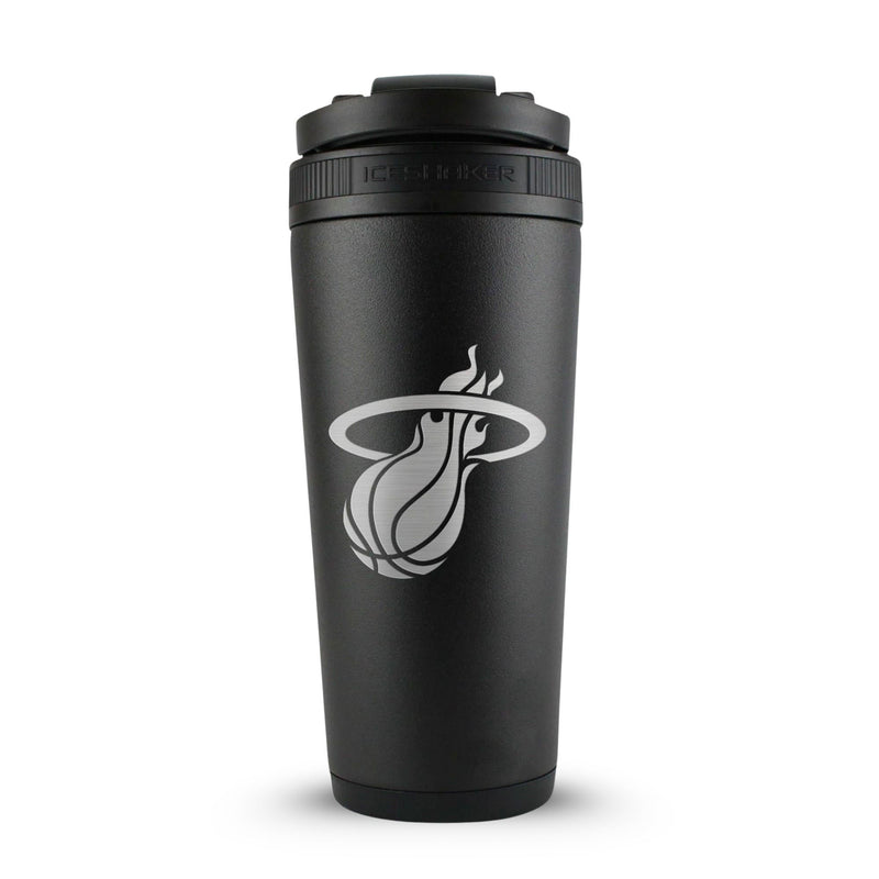 Load image into Gallery viewer, Officially Licensed Miami Heat 26oz Ice Shaker - Black