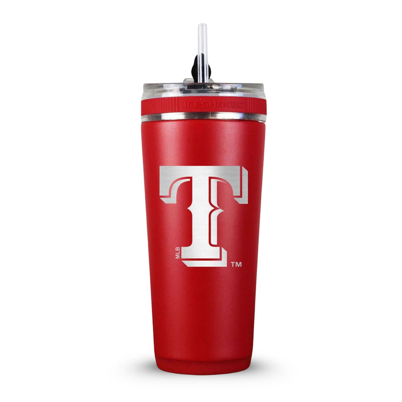Load image into Gallery viewer, Officially Licensed Texas Rangers 26oz Flex Bottle