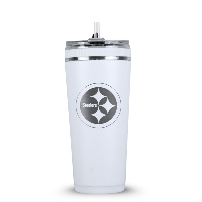 Load image into Gallery viewer, Officially Licensed Pittsburgh Steelers 26oz Flex Bottle