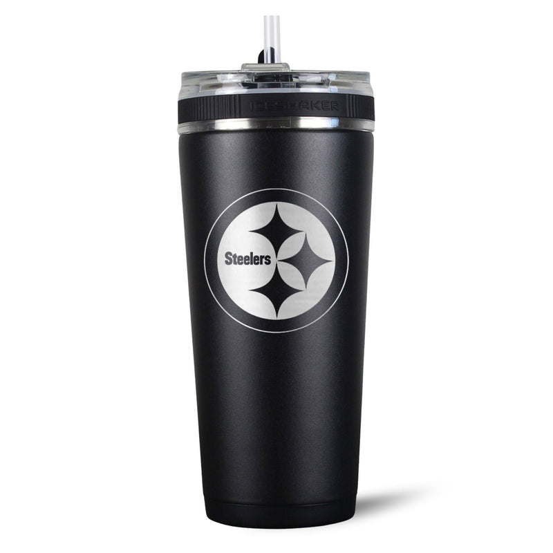 Load image into Gallery viewer, Officially Licensed Pittsburgh Steelers 26oz Flex Bottle