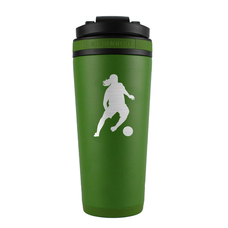 Load image into Gallery viewer, Custom Ronaldinho 26oz Ice Shaker - Green
