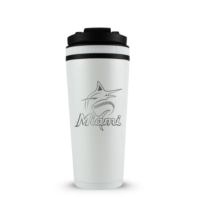 Load image into Gallery viewer, Officially Licensed Miami Marlins 26oz Ice Shaker