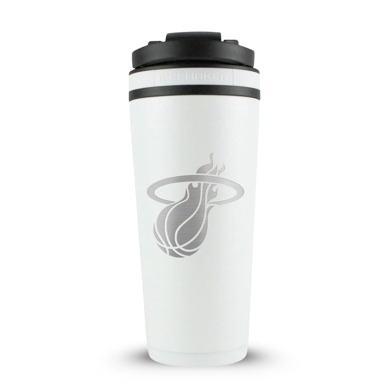 Load image into Gallery viewer, Officially Licensed Miami Heat 26oz Ice Shaker - White