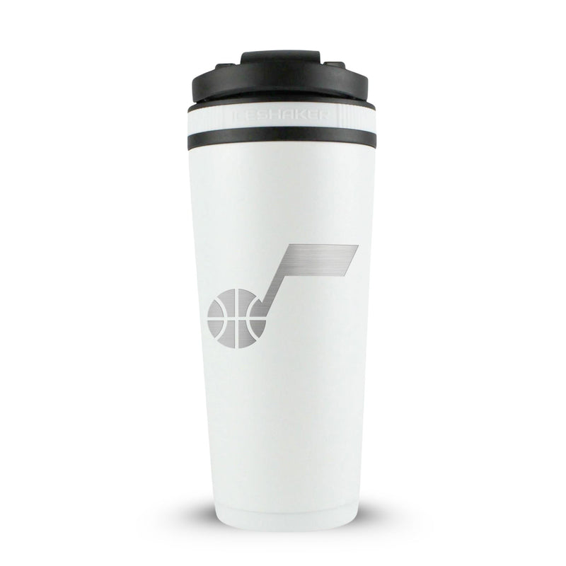 Load image into Gallery viewer, Officially Licensed Utah Jazz 26oz Ice Shaker - White