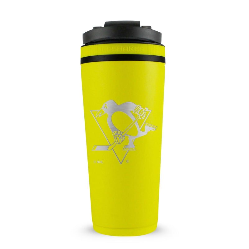 Load image into Gallery viewer, Officially Licensed Pittsburgh Penguins 26oz Ice Shaker - Yellow