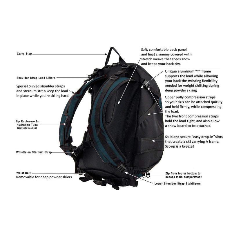 Load image into Gallery viewer, 27 or 32 Liter Glide Ski Pack
