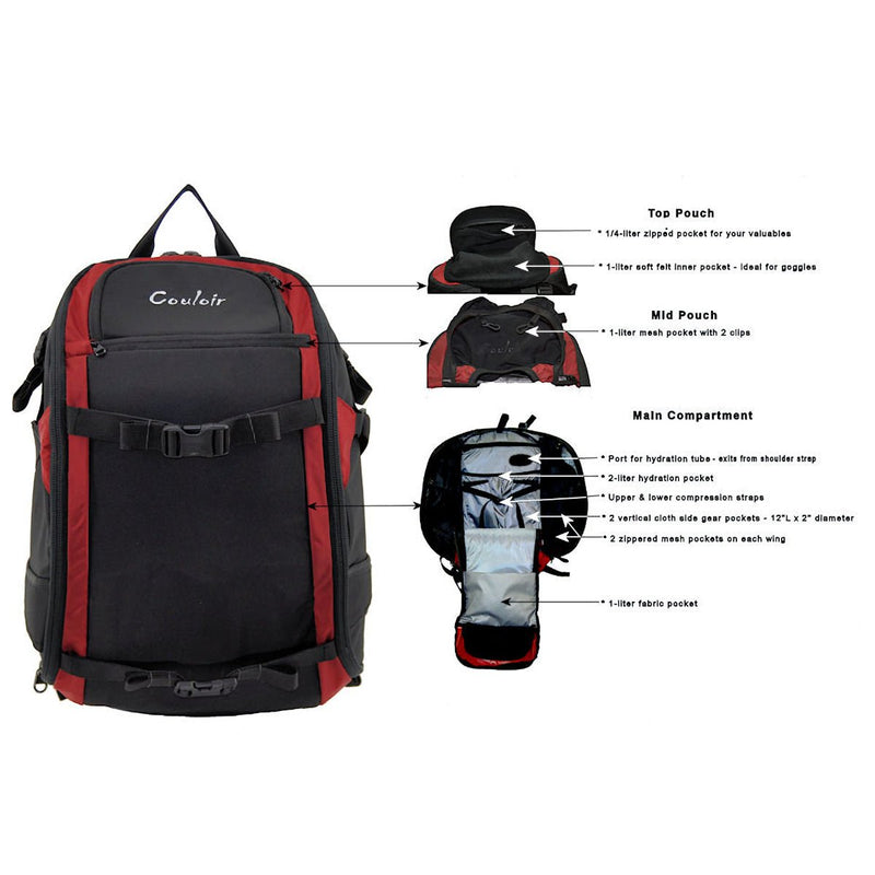 Load image into Gallery viewer, 27 or 32 Liter Glide Ski Pack