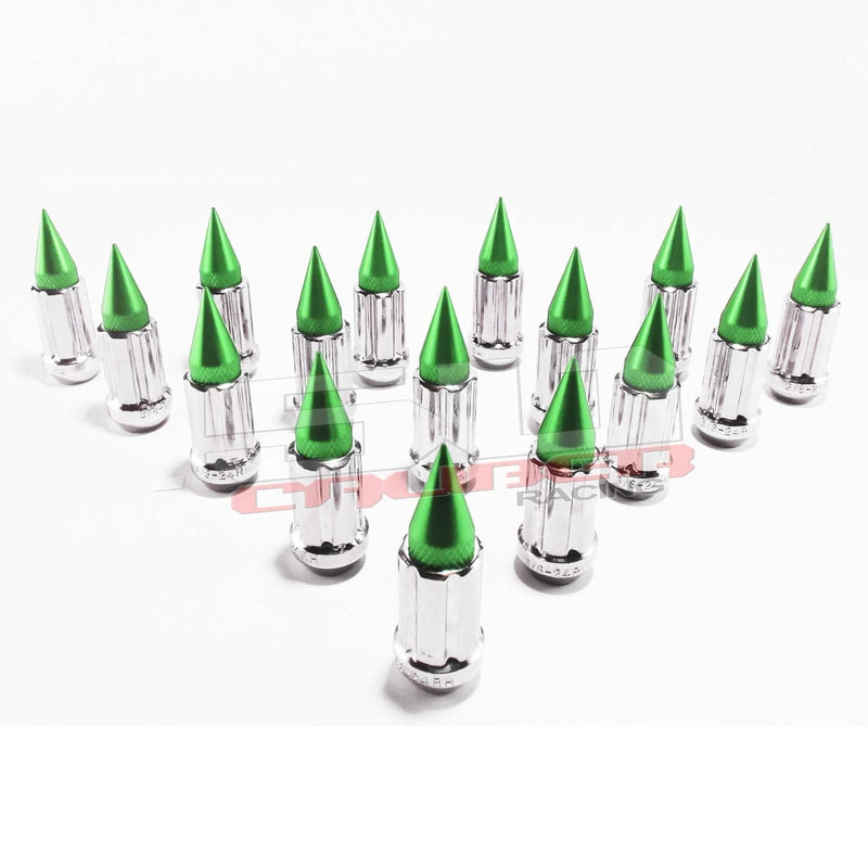 Load image into Gallery viewer, 10 x 1.25 mm Spiked Lug nuts Chrome - 16 Pack