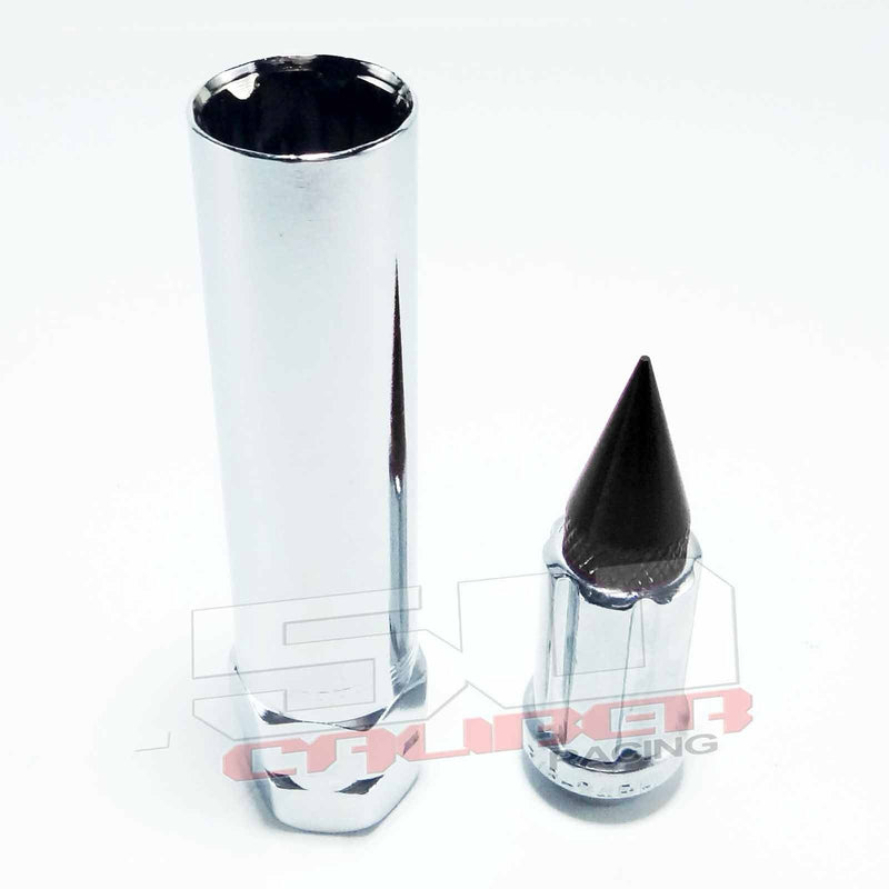 Load image into Gallery viewer, 12 x 1.25 mm Chrome Spiked Lug Nuts - 16 Pack