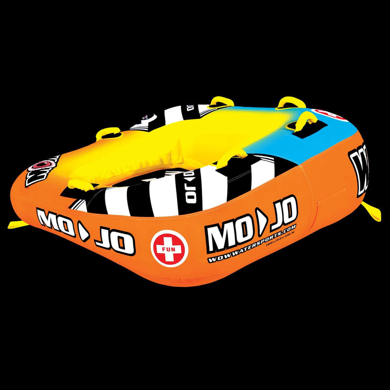 Load image into Gallery viewer, WOW Sports Mojo 1-2 Person Towable Water Tube For Pool and Lake (16-1060)