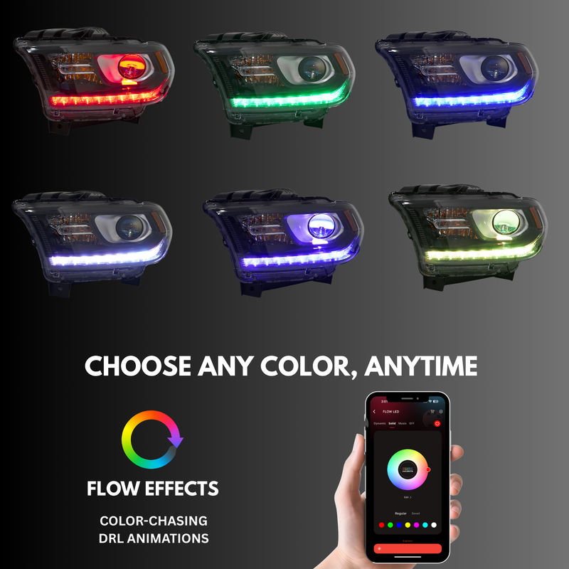 Load image into Gallery viewer, Dodge Durango Multicolor Flow Series DRL Boards (2014-2020)
