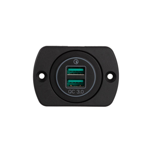 Load image into Gallery viewer, 29mm Panel Mount QC3.0 Quick Charger Dual USB