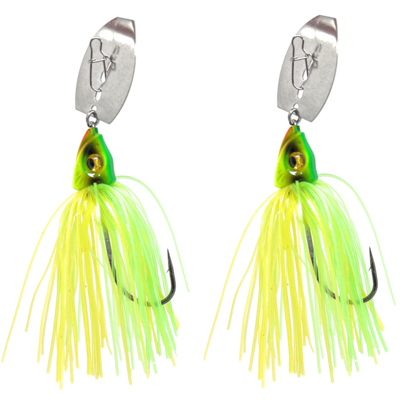 Load image into Gallery viewer, Reaction Tackle Tungsten Vibrating Bladed Swim Jigs (2-Pack)