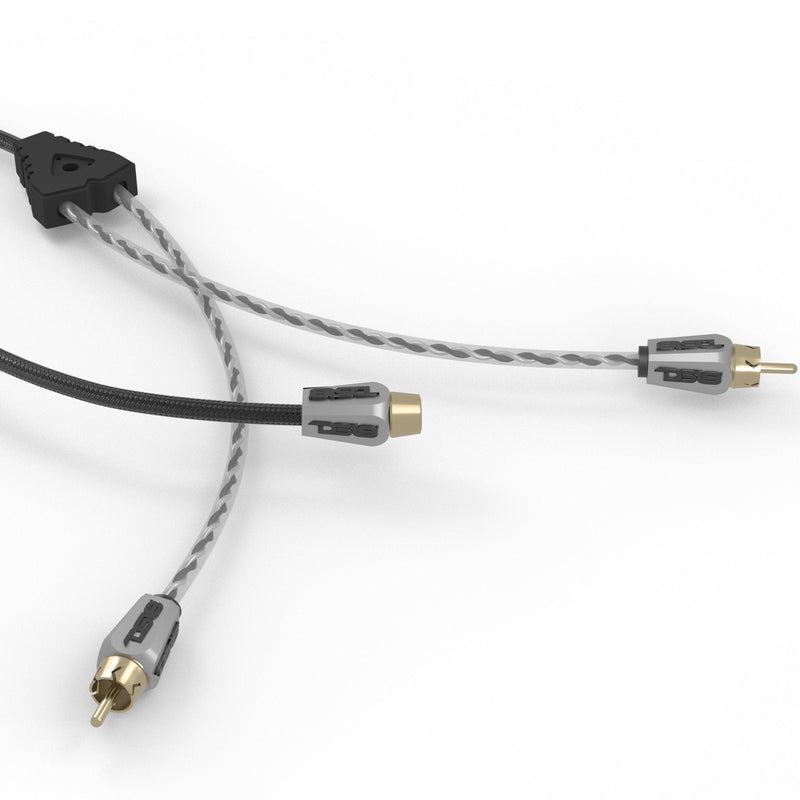 Load image into Gallery viewer, Level 3 RCA 100% Copper OFC Y Connector 1 FEMALE to 2 MALE - BLACK - RED