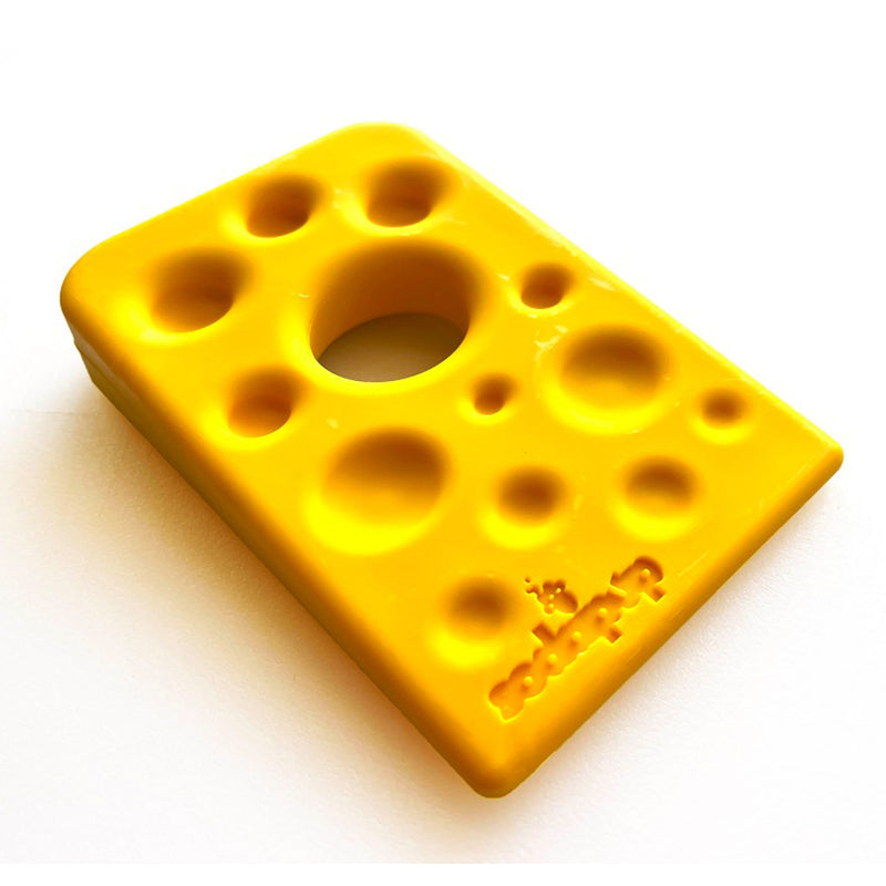 Load image into Gallery viewer, Swiss Cheese Wedge Nylon Dog Chew Toy for Aggressive Chewers | SodaPup