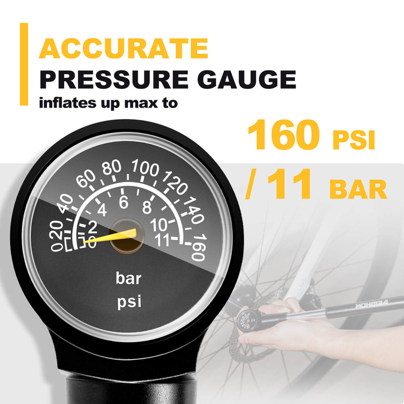 Load image into Gallery viewer, Bike Frame Hand Pump - 160 PSI