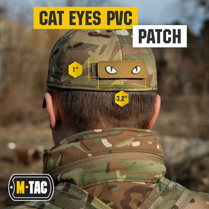 Load image into Gallery viewer, M-Tac Glows in the Dark Cat Eyes Morale Patch 3D PVC