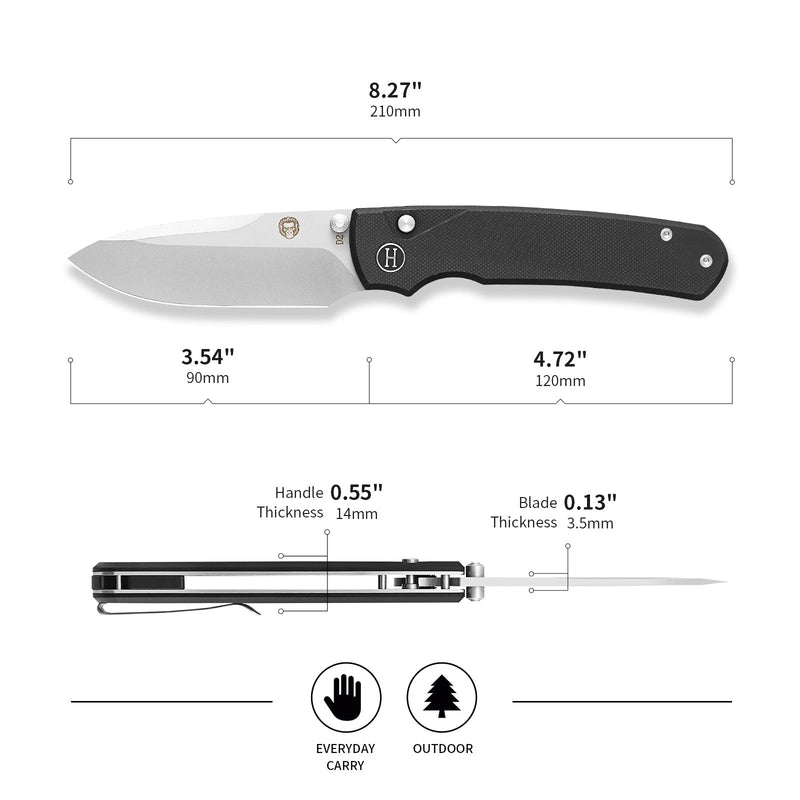 Load image into Gallery viewer, The Loyalist Folding Pocket Knife Giftset for Men and Women (Sand and Black)