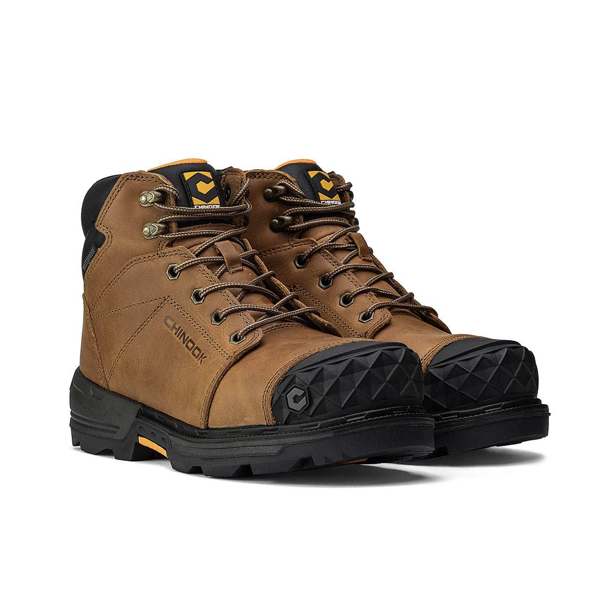 Maverick 6” Comp Toe Men’s Waterproof Work Boot - Wheat - Skoutley Outdoors LLC