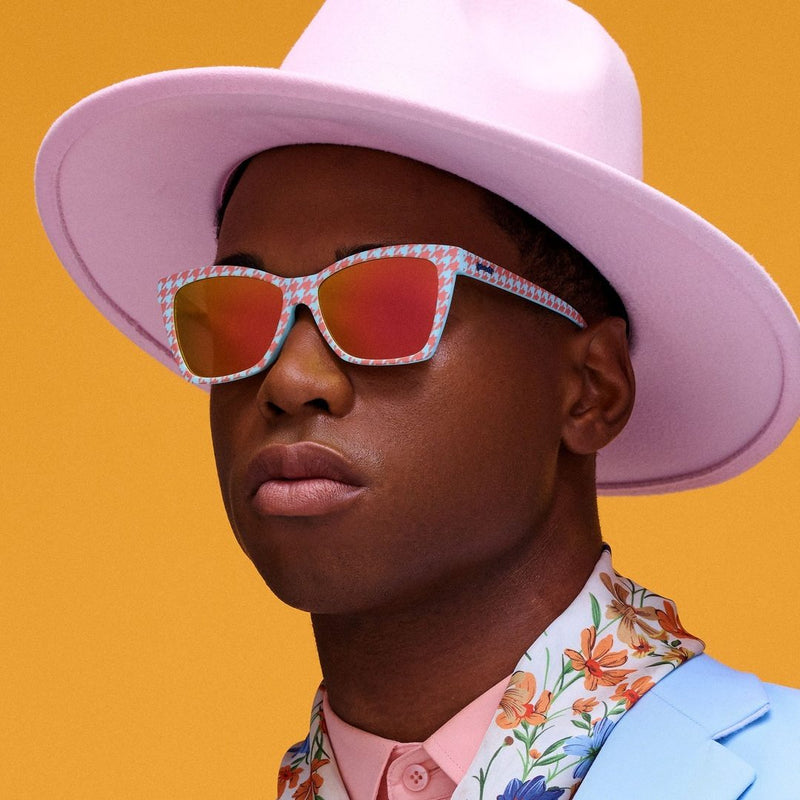Load image into Gallery viewer, "The Truth About Houndstooth" Polarized Pop G Sunglasses
