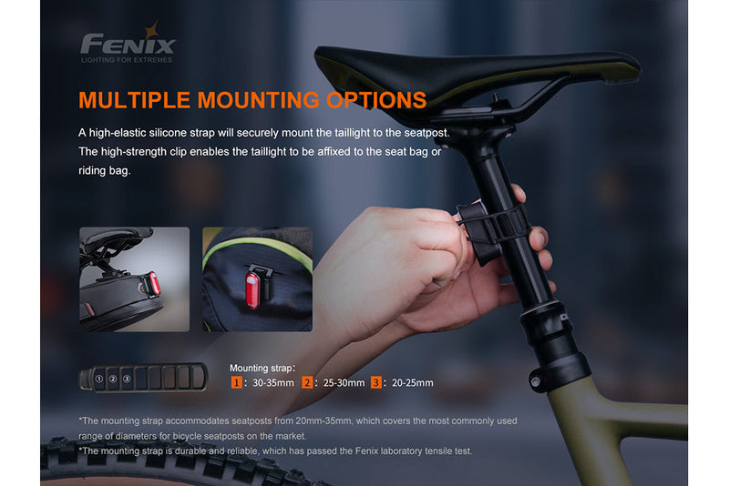 Load image into Gallery viewer, Fenix BC05R V2.0 Rechargeable Bicycle Tail Light
