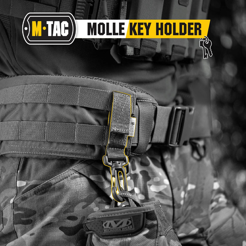 Load image into Gallery viewer, M-Tac Key Holder for Belt with Carabiner Key Clip