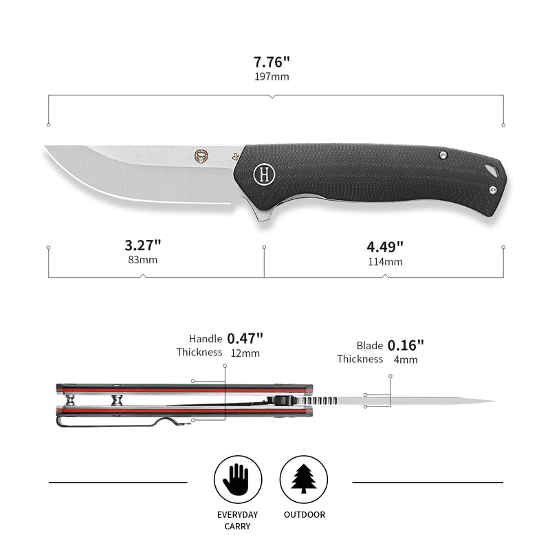 Load image into Gallery viewer, The Pathfinder Folding Pocket Knife Giftset for Men and Women (Silver and Red)