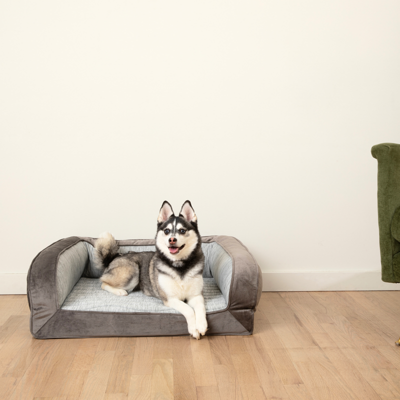 Load image into Gallery viewer, PupChill™ Cooling Bolster Dog Bed