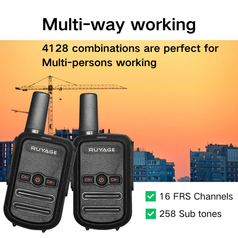Load image into Gallery viewer, Ruyage RY12 UHF Analog Long Range Two Way Radio Mini Walkie Talkie