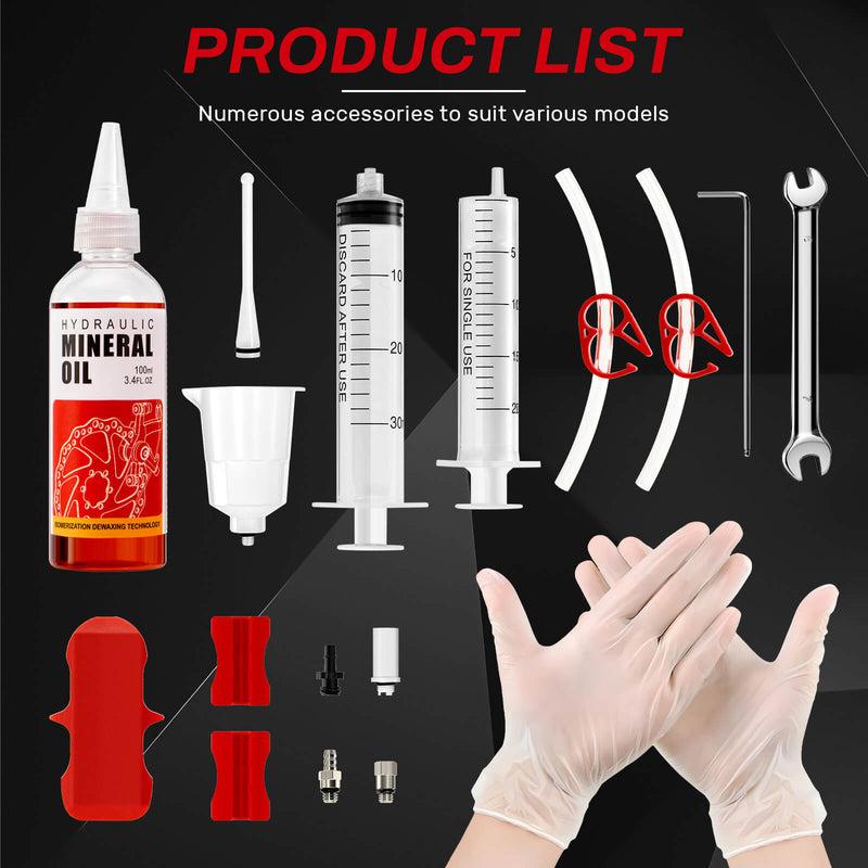 Load image into Gallery viewer, Hydraulic Brake Mineral Oil Bleed Kit For Shimano, Tektro, TRP