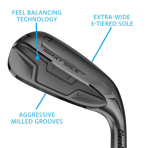 Cleveland Smart Sole 4.0 C Black Satin Wedge