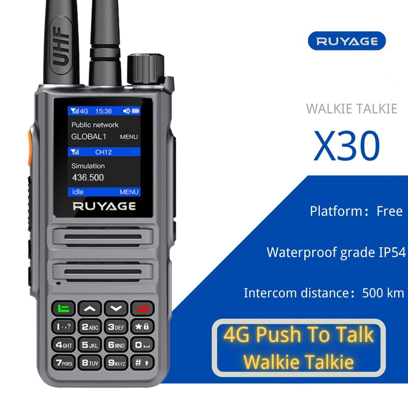Load image into Gallery viewer, Ruyage X30 Dual Mode Long Range Radio Analog + 4G LTE PTT Walkie Talkie
