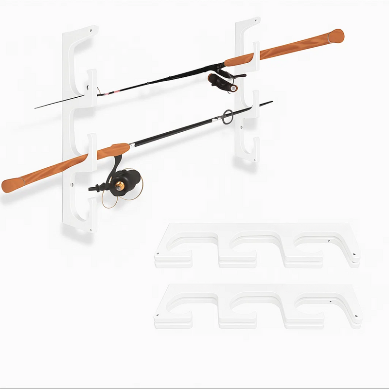 Load image into Gallery viewer, Made in the USA Fishing Rod Rack | Wall or Ceiling Mounted