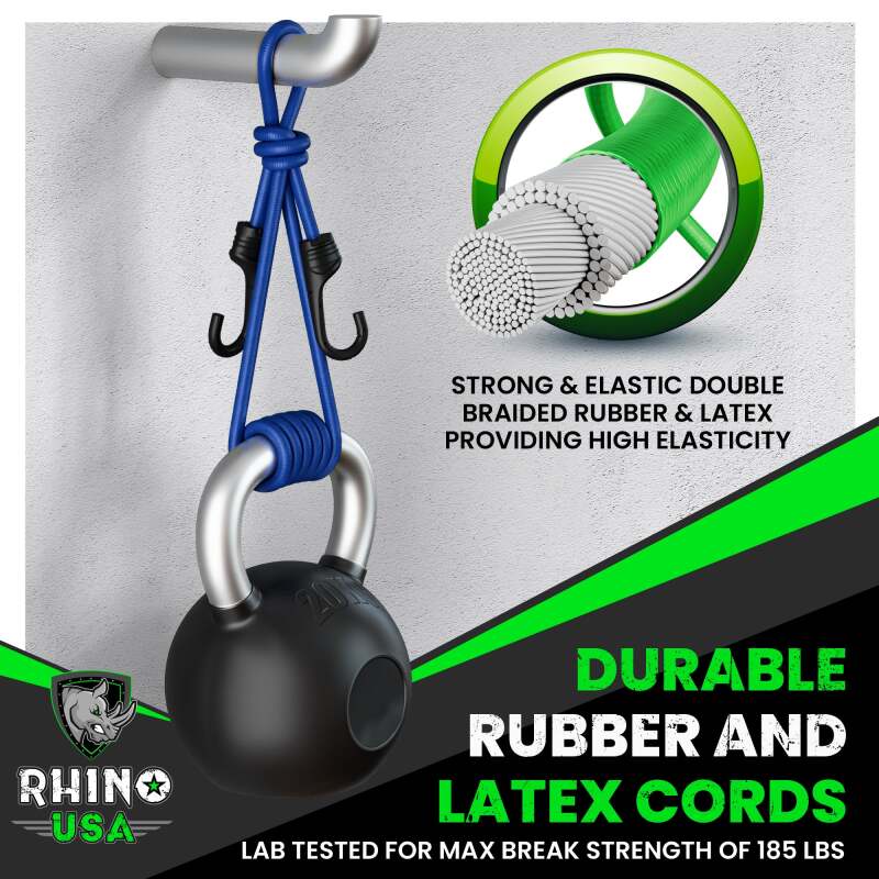 Rhino USA 28Pc Bungee Cord Assortment