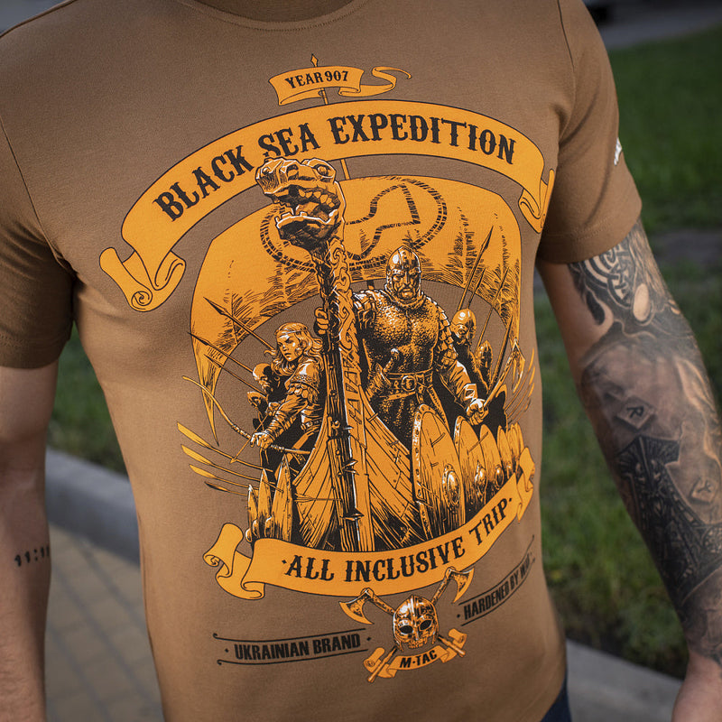 Load image into Gallery viewer, M-Tac T-shirt Black Sea Expedition