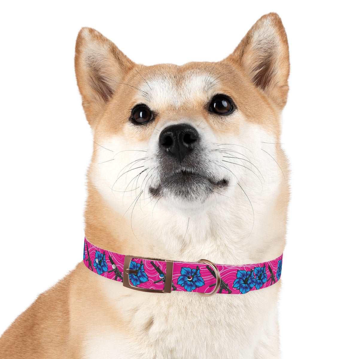 Rad Palm High Capacity Hibiscus Dog Collar