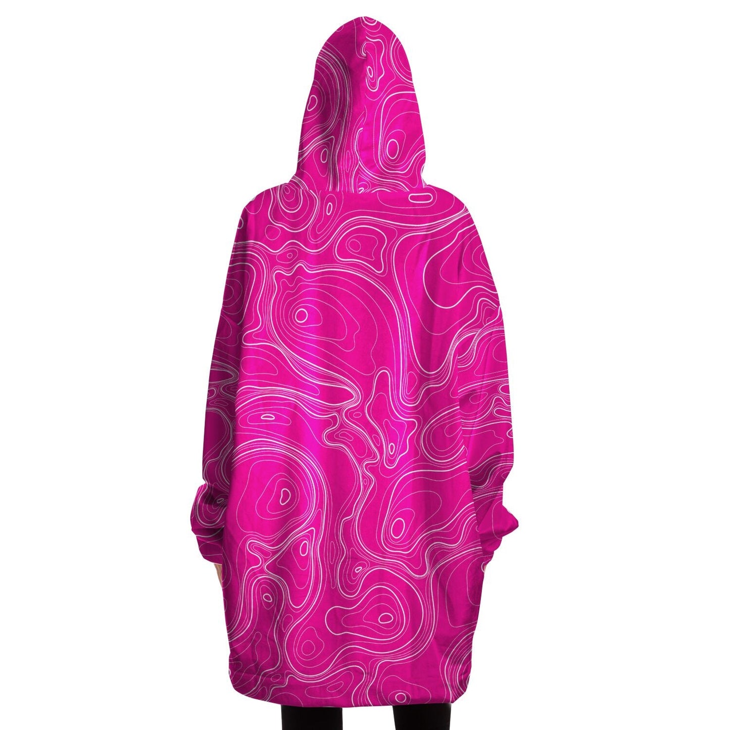 Rad Palm Pink Topographic Snug Hoodie