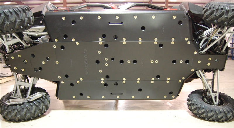 Load image into Gallery viewer, Trail Armor Polaris Polaris 2015 - 2017 RZR 4 900, 2018 RZR S 4 900 and 2019 - 2020 RZR S 4 1000 Full Skids with Slider Nerfs or Trimmed for Polaris Kick Out Steel Rock Sliders