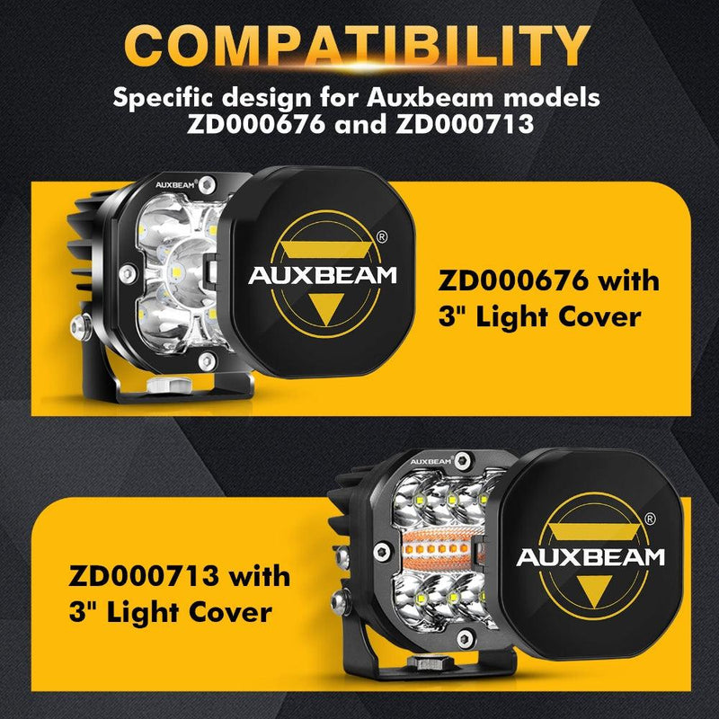 Load image into Gallery viewer, 3 Inch LED Driving Light Black Cover Light Shield Cover
