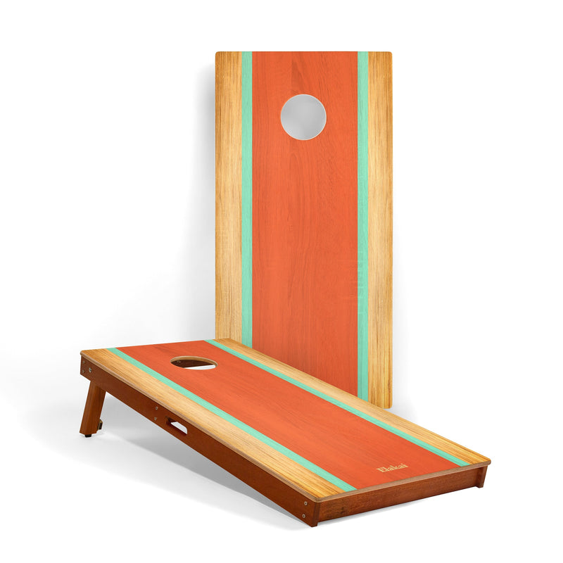 Load image into Gallery viewer, 2ft x 4ft Graphic Wood Classic Cornhole Set | Classic Beach Stripes Collection