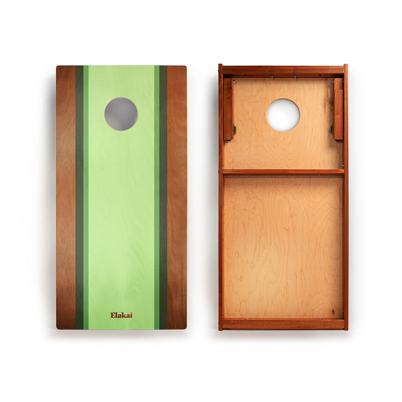 Load image into Gallery viewer, 2ft x 4ft Graphic Wood Classic Cornhole Set | Classic Beach Stripes Collection