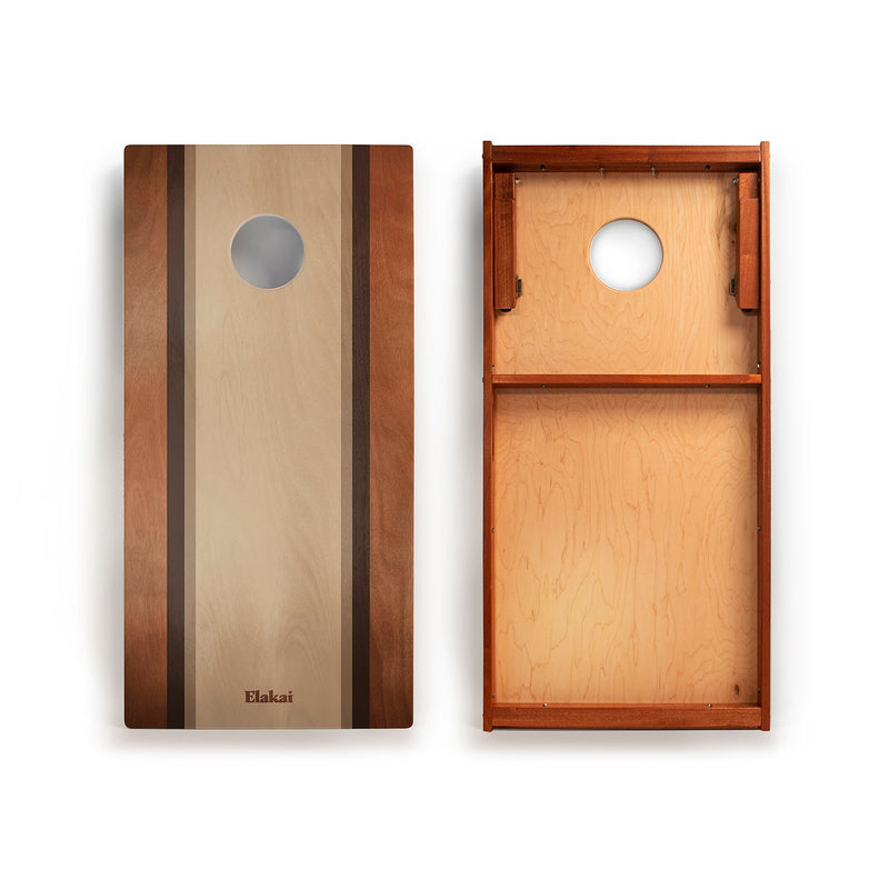 Load image into Gallery viewer, 2ft x 4ft Graphic Wood Classic Cornhole Set | Classic Beach Stripes Collection