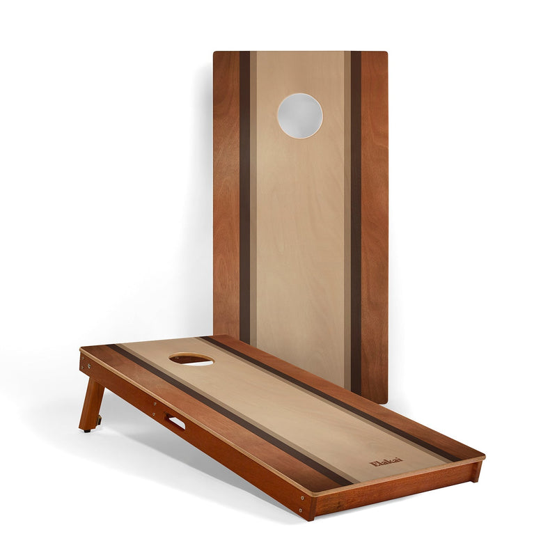 Load image into Gallery viewer, 2ft x 4ft Graphic Wood Classic Cornhole Set | Classic Beach Stripes Collection