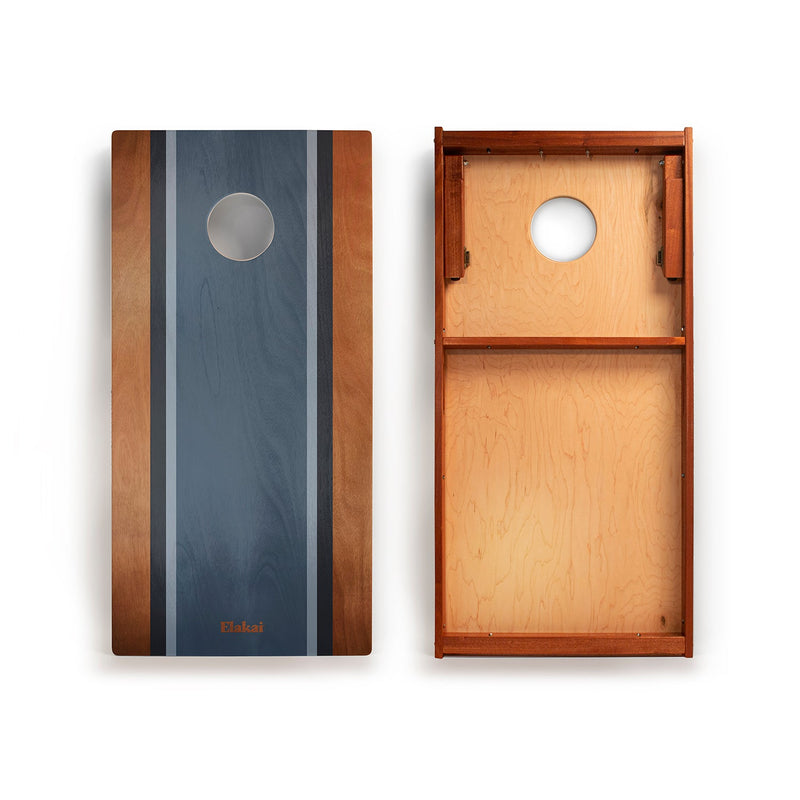 Load image into Gallery viewer, 2ft x 4ft Graphic Wood Classic Cornhole Set | Classic Beach Stripes Collection