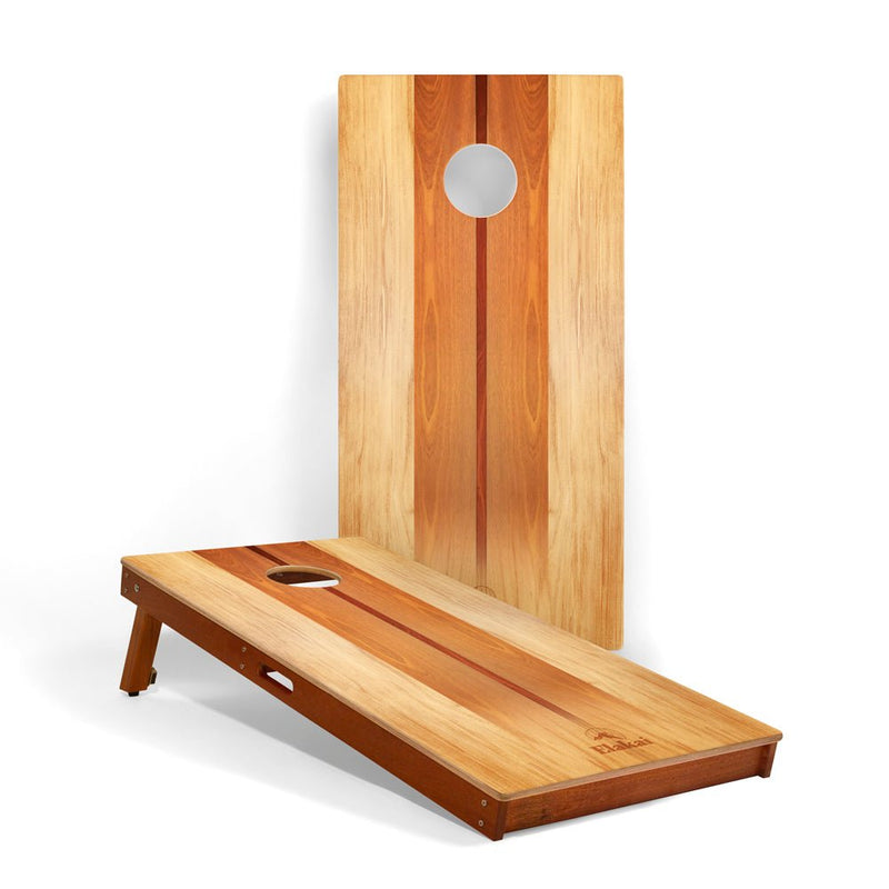 Load image into Gallery viewer, 2ft x 4ft Graphic Wood Classic Cornhole Set | Natural Surf Beach Collection